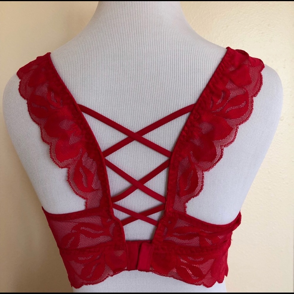 NWT Victoria’s Secret Pink Push-up red bra 💄 - Picture 5 of 5